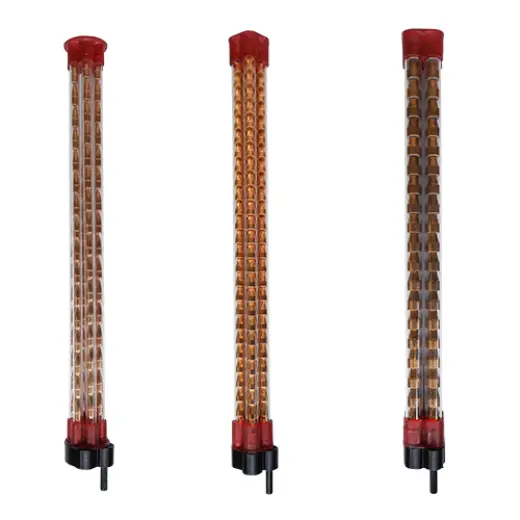 Tři trubicové zásobníky pro matrice podavače střel LEE Inline Bullet Feed. Diametr střely .220-.463. Zásobník pro 22CAL, 24CAL, 26CAL, 30CAL, 35CAL, 40CAL a 45CAL.